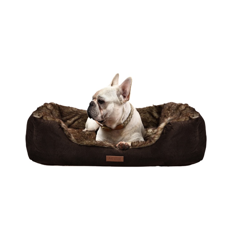 Wholesale Customized Super Soft Dog Bed Washable Soft Donut Plush Pet Dog Bed