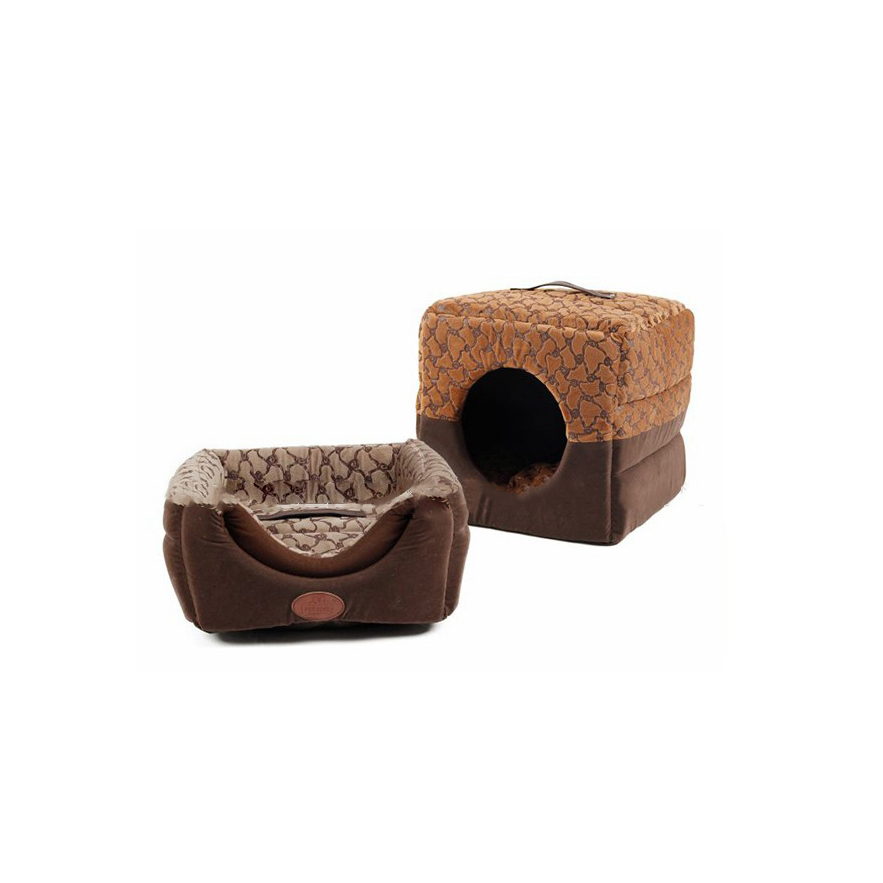 Wholesale Designer Super Soft Plush Fur Hand Wash Pet Accessories Wicker Pet Cat Bed