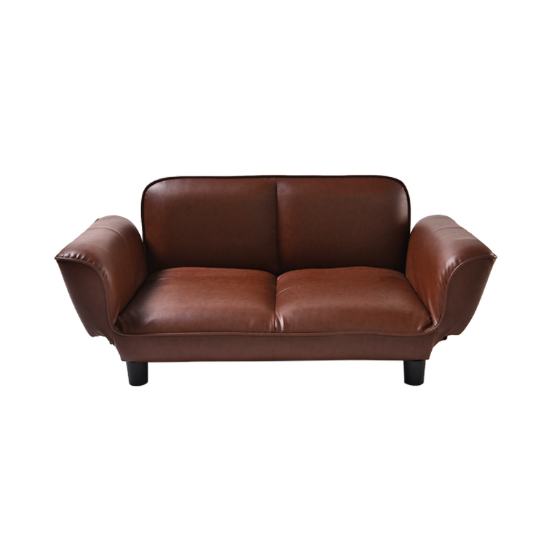 Deluxe Sleeping Brown Sofa Dog Bed Waterproof Pet Dog Sofa Leather