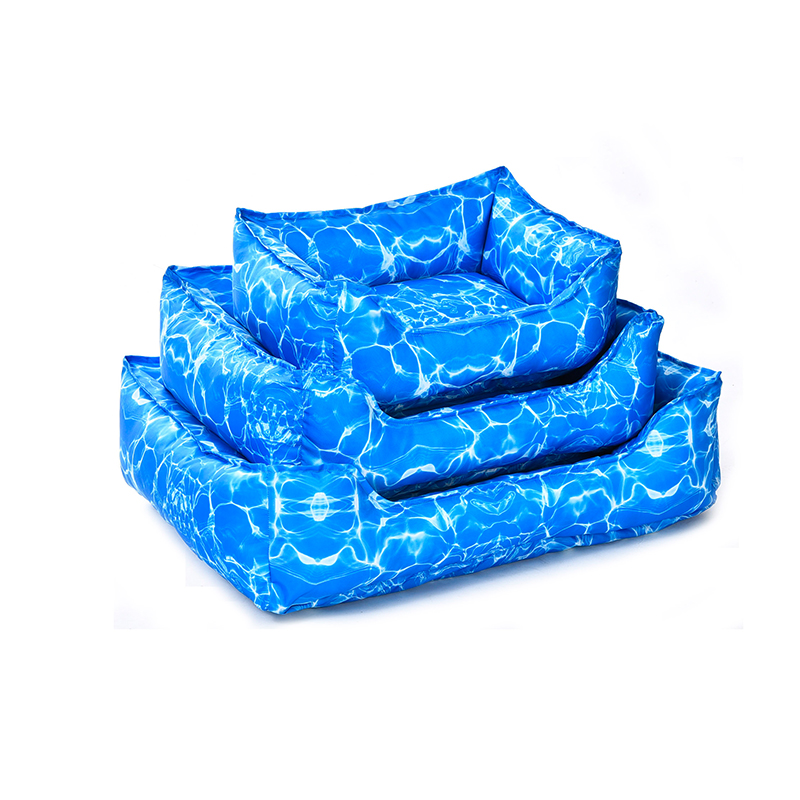 2022 Guaranteed Quality Pet Supplies Sustainable Wave Pattern Waterproof Cooling Dog Bed Summer