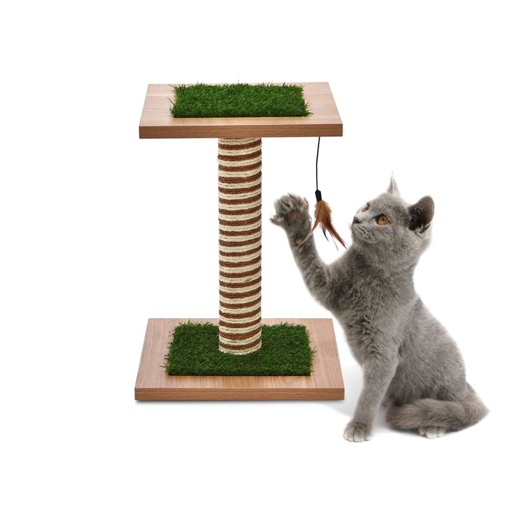 Hot Sale Petstar Luxury Natural Wood Pet Products Wooden Cat Tree Scratching