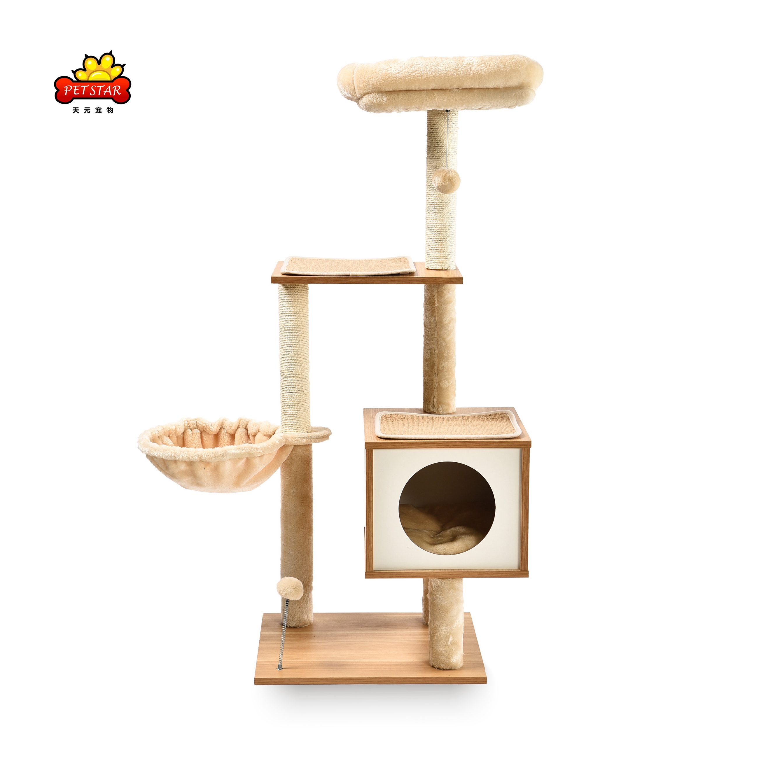 Sell Well Luxury Multi-layered Cat Furniture Tree Sturdy Cat Tree Tower House