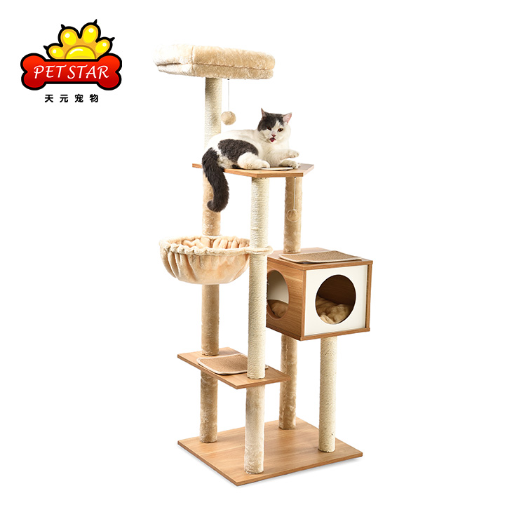 59*48*h160cm Special Hot Selling Good Quality Modern Cat Toy Cat Tree Scratcher