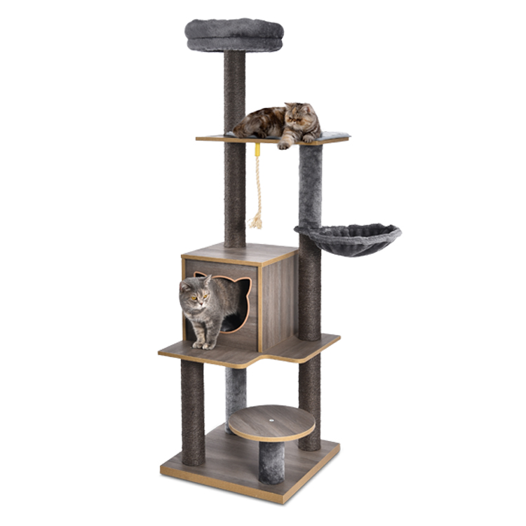 Nice And Fashion Sisal Fur Mdf Board Customized Modern Climbing Luxury Cat Tree
