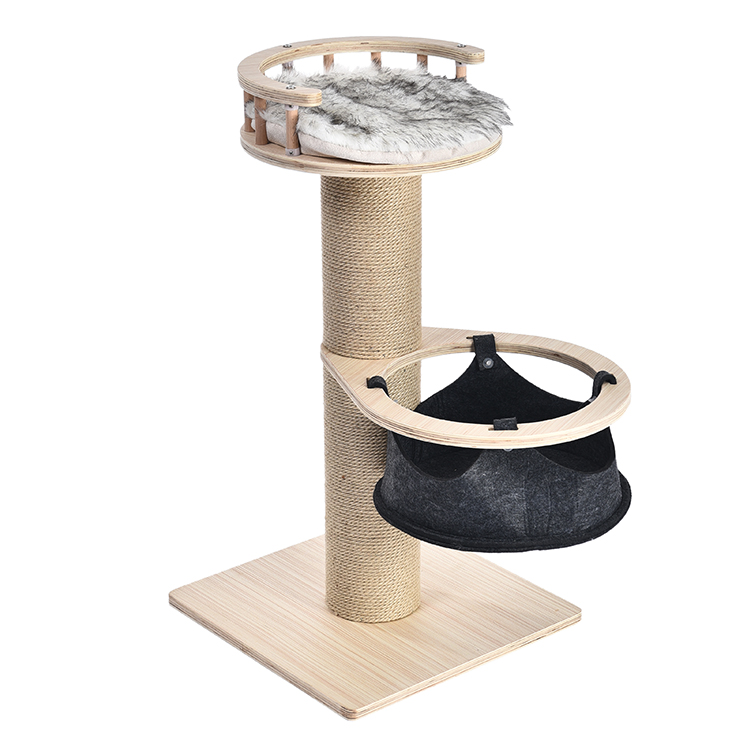 Factory Direct Pet Toys Particle Board Cat Tree House Scratcher