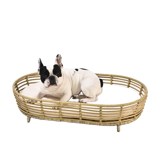 Tough Durable Elevated Washable Luxury Artificial Rattan Pet Bed Dog Beds