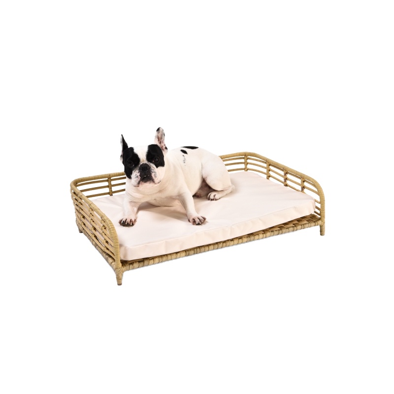 Durable Artificial Cozy Unique Design Rattan Pet Cat Sleeping Bed Cushion