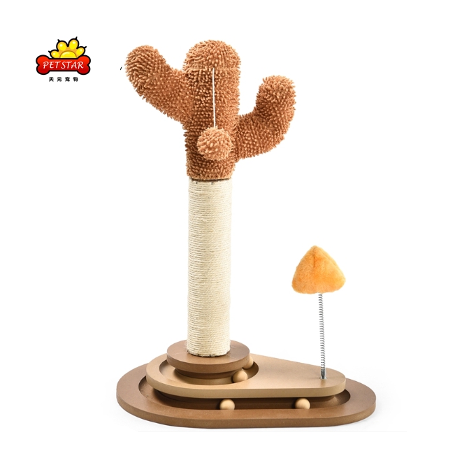 Sisal Fur Past Mushroom Indoor Interactive Cat Scratcher Toy For Indoor