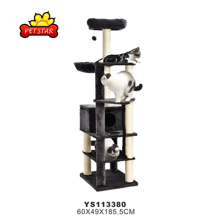 Pet Shop Cat Scratcher Tree Products Big Tree House Tower Toys Petty Love Pet Climbing Play House