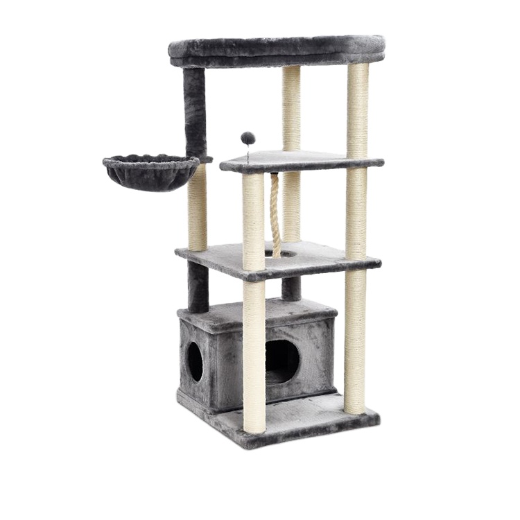 Modern Large Big Climbing Scratch Pet Scratcher Wood Condo Furniture Tower Cat Tree
