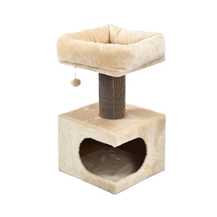 Wholesale Good Quality Funny Particle Board Hand Made Cute Cat Tree Tower House