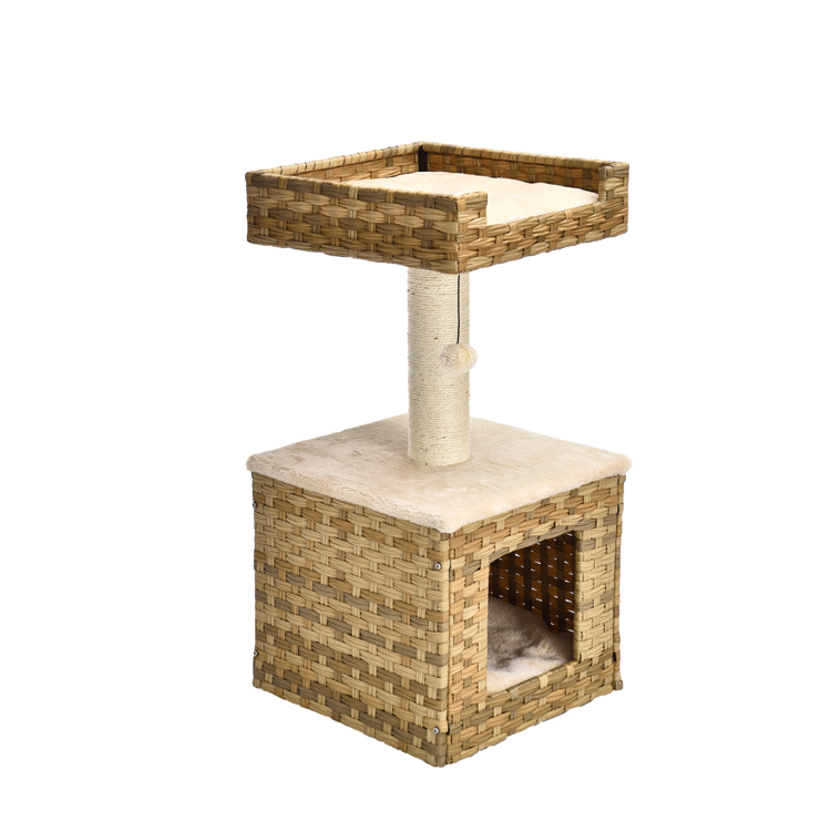 Oem Odm Nice Luxury Sisal Fur Mdf Board Scratcher Modern Scratch Cat Tree Cheap