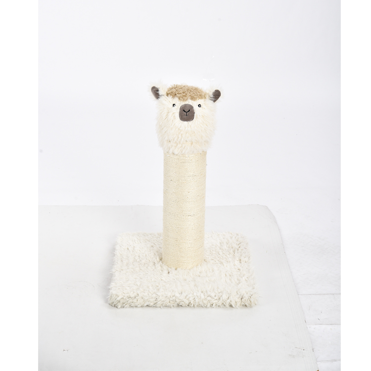 New Unique Alpaca Designed Plush Cat Scratch Tree Fur Sisal Cat Furniture
