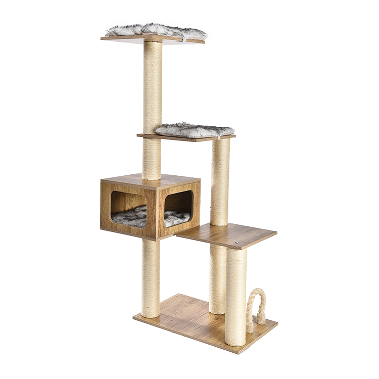 China Factory Newest Design Cat Tree House Tower,Luxury Cat House Tree Scratcher