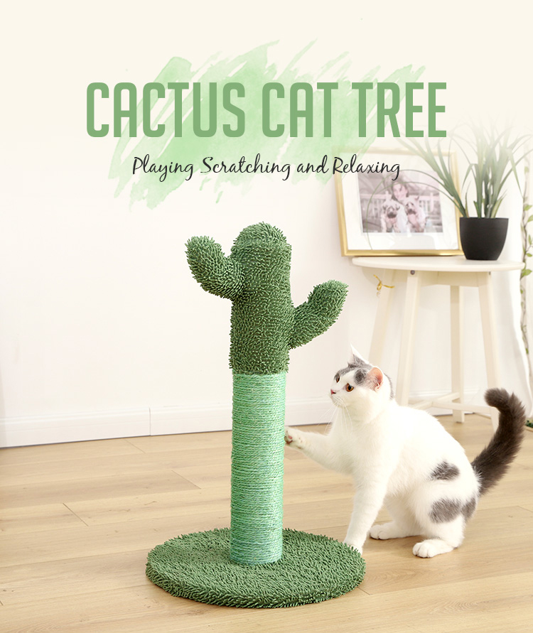 Desert Style Pet Tree Toweling Cat Scratcher Furniture Wood Cat Tree