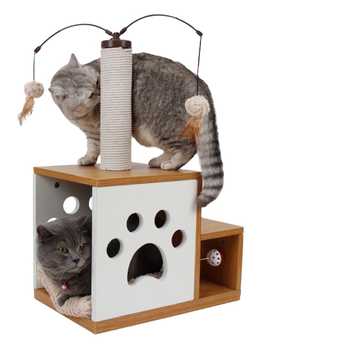 Customized Variety Designs Luxury Pet Supply Cat Tree House Sisal