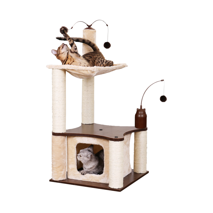 Natural Paradise Cat Tree Condo Tower Cat Furniture Cat Tree Castle