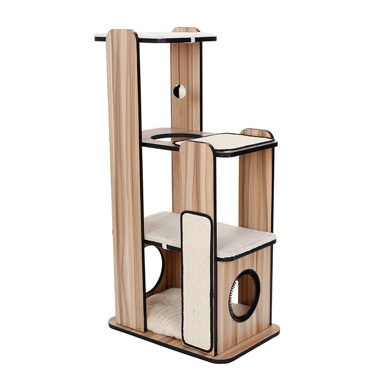Fashion Designer Excellent Material Wood Popular Cat Tree Furniture