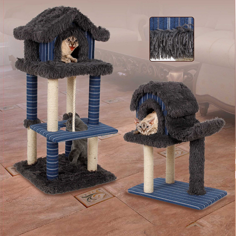 High Quality Wholesale Multi-level Cat Tree Tower For Cat Climbing Cat Tree Condo