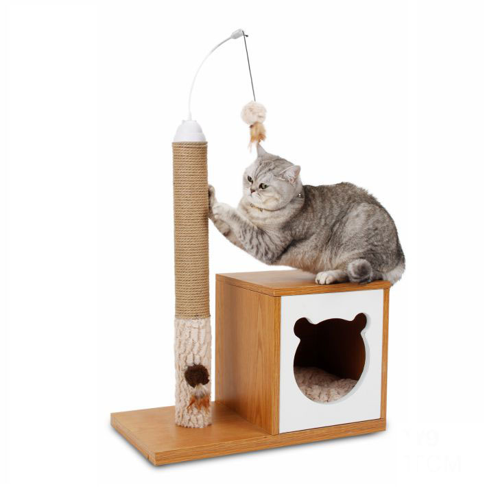 China Manufacturers Cats Application Cat House Tree Climbing Cat Tree Scratching