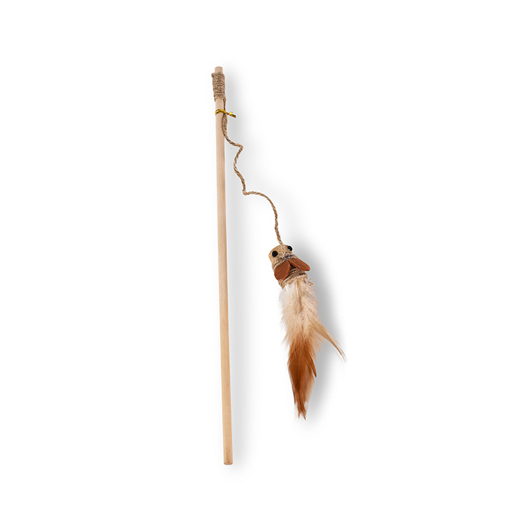 Hot Sale Tossing Fetching Tugging Feather Interactive Pet Cat Toy House