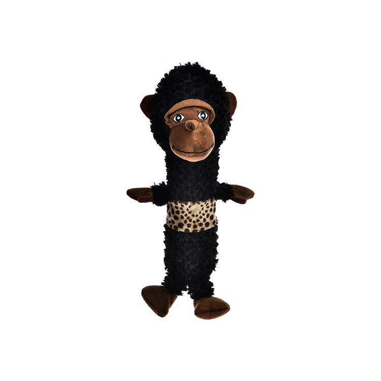 Sell Well New Type Brown Animal Dog Toy,Polyester Plush Fluffy Dog Toy With Squeaker