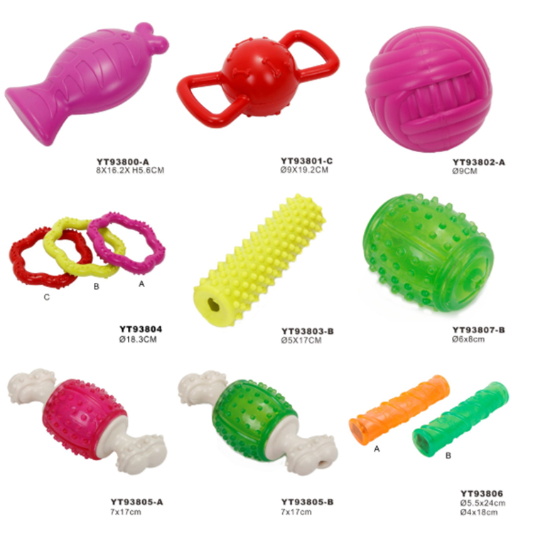 Wholesale Colorful Free Samples Fashion Indestructible Custom Small Training Dog Toys Bulk