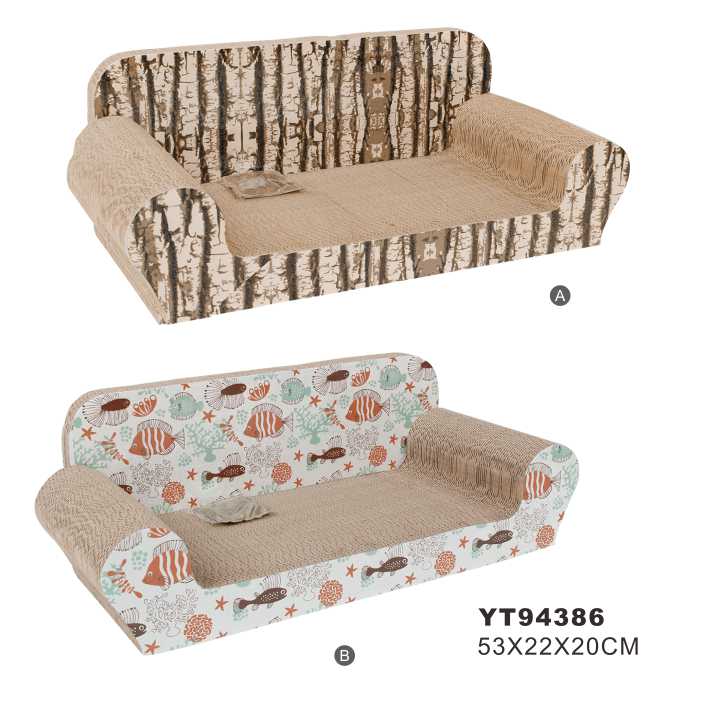 Hot Sale Interactive Cat Toy Different Wooden Corrugated Cardboard Cat Scratcher Grinding Claws