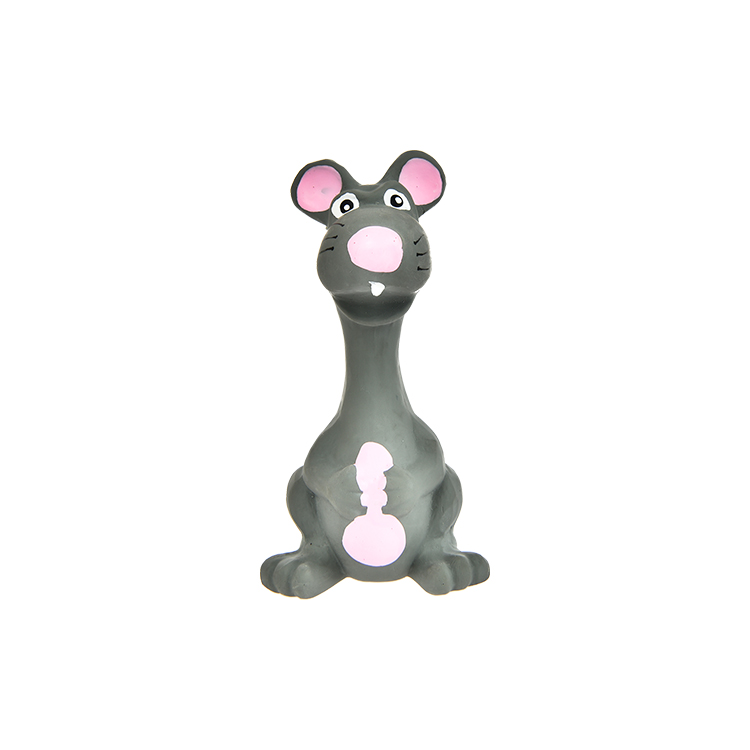 Grey Eco-friendly Cute Mouse Shape Latex Pet Toys 2022 Squeaker Dog Toys