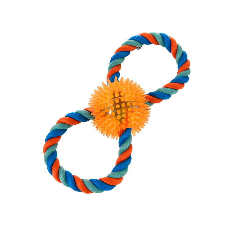 Bright Color Durable Tpr&amp;rope Dog Chew Toys