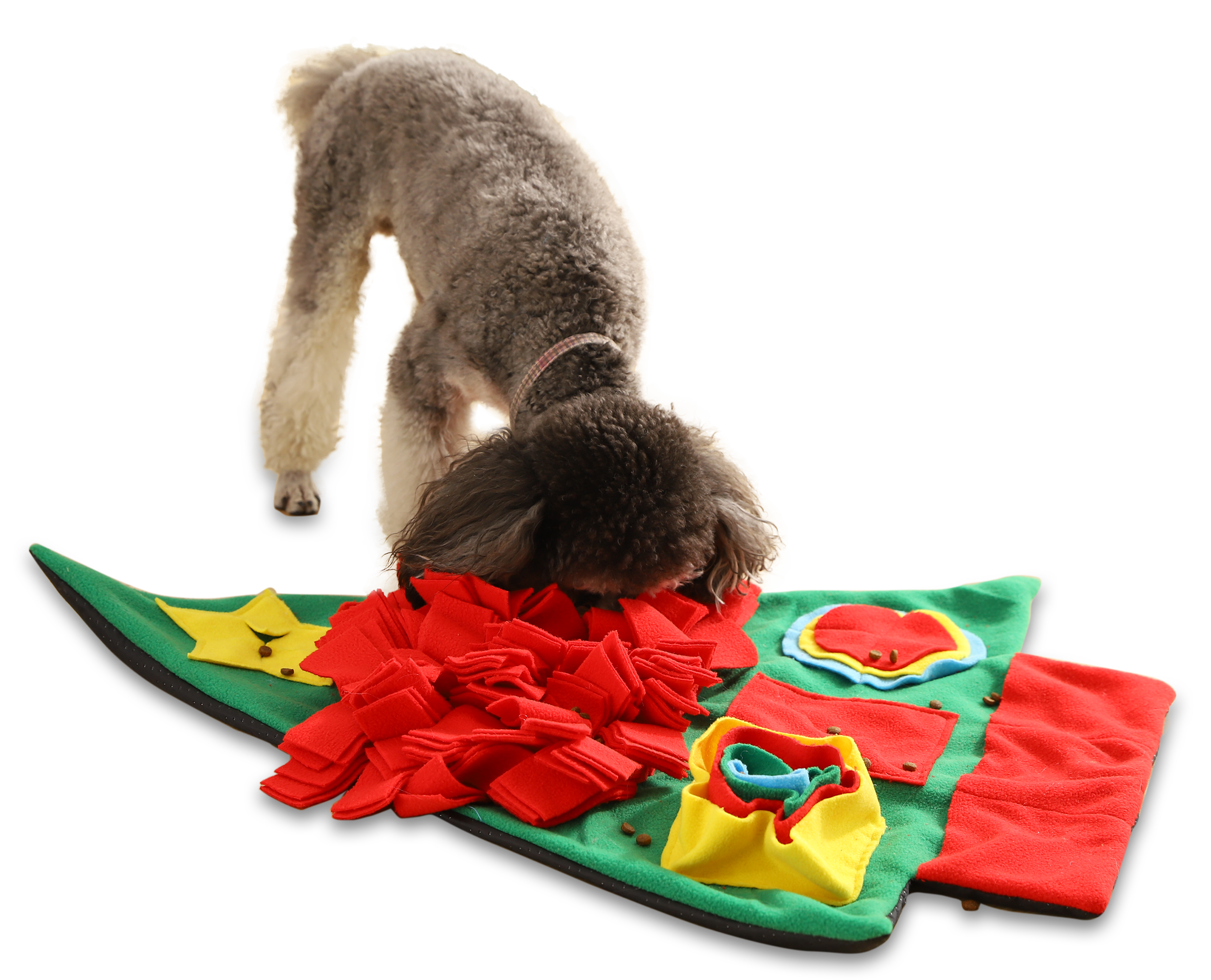 Catnip Interactive Puzzle Game Toy Cozy And Warm Dog Toy Treat Dispenser Christmas Tree Feeder