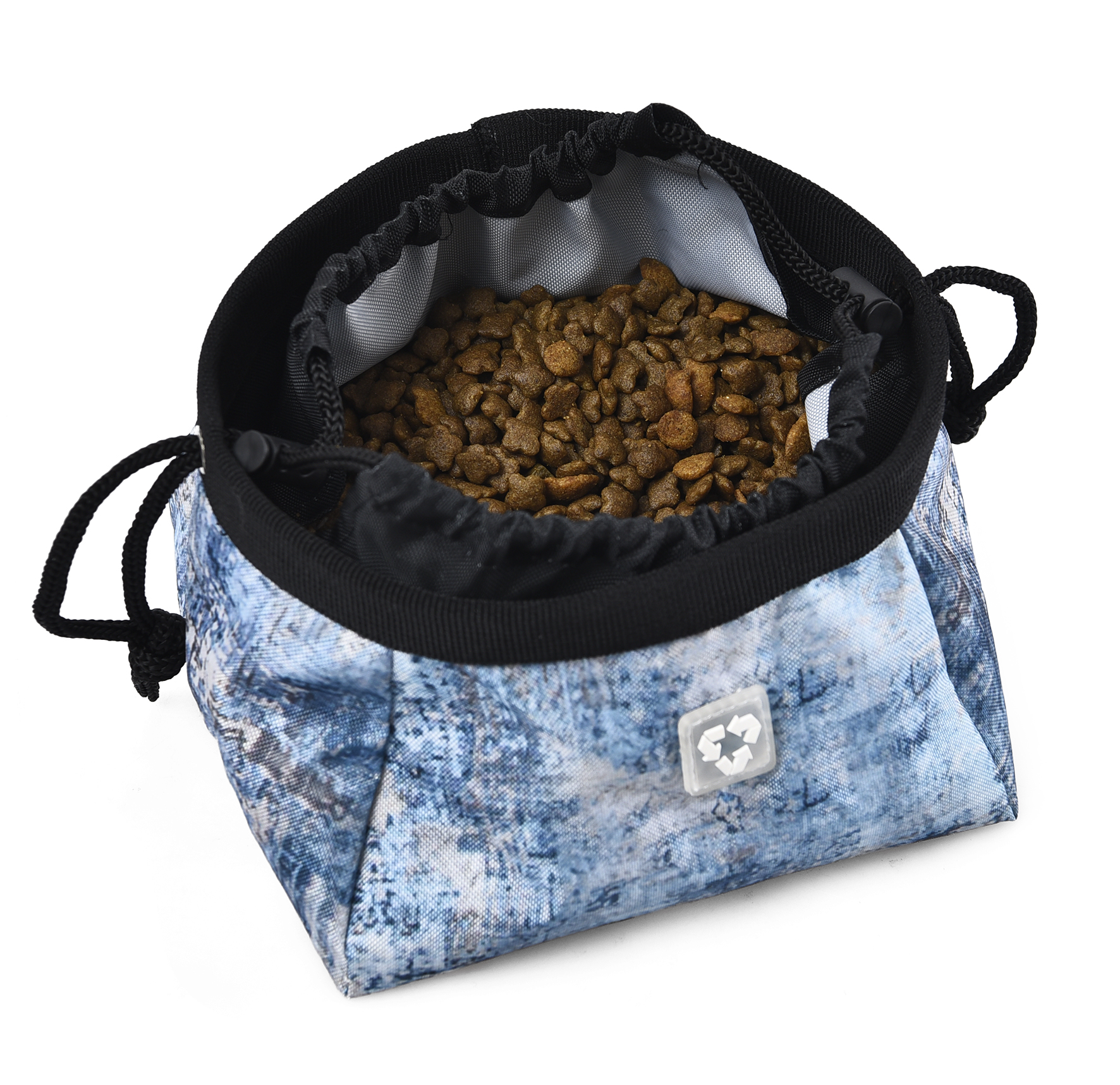 High Quality Environmentally Friendly Rounded Portable Pet Dog Food Basin For Travel