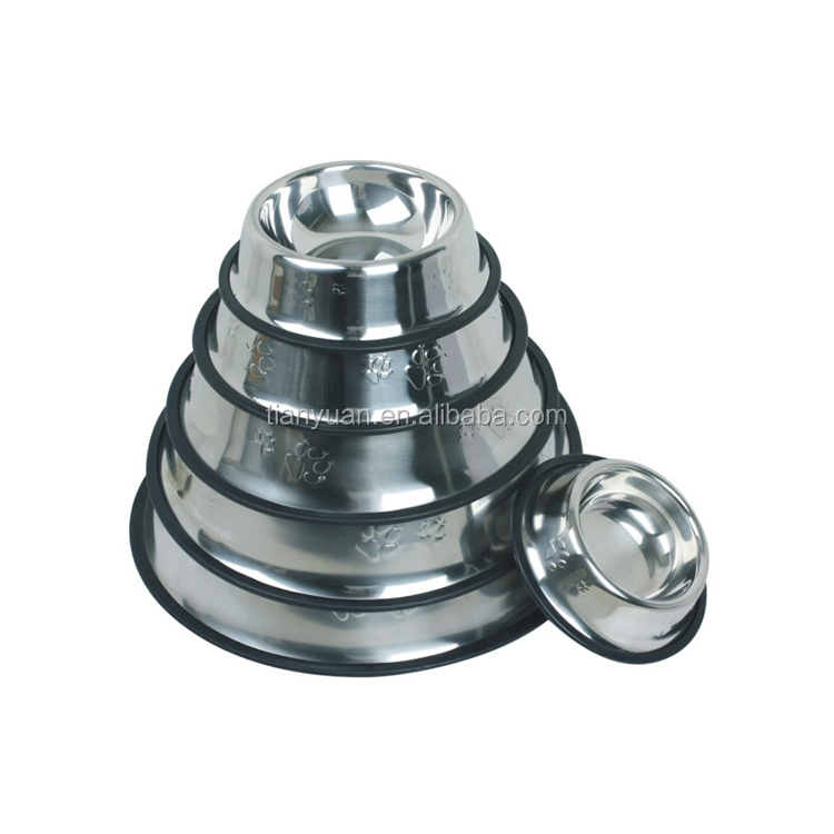 Wholesale Nonslip Pet Bowl Rounded Eco-friendly Material Novelty Pet Bowl Dish