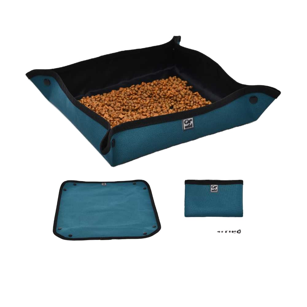 New Design Of High Quality Oxford Portable Pet Dog Food Basin For Camping