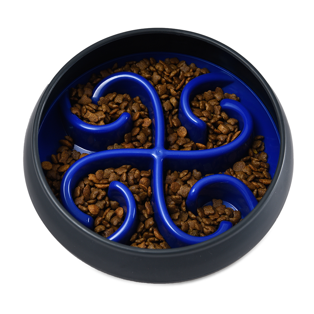 Indoor Dog Bowl Slow Feeder Interactive Anti-skid Base Slow Feeder Dog Bowl