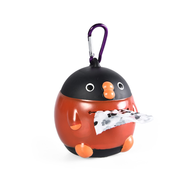 Easy To Open And Carry Dog Poop Bag Dispenser With Metal Carabiner Clip