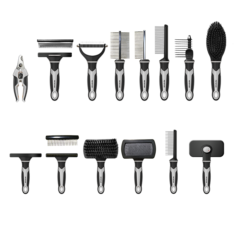 Hot Products 2021 Pets Grooming Tools Tool Double Sided Massage Dished Pet Grooming Set