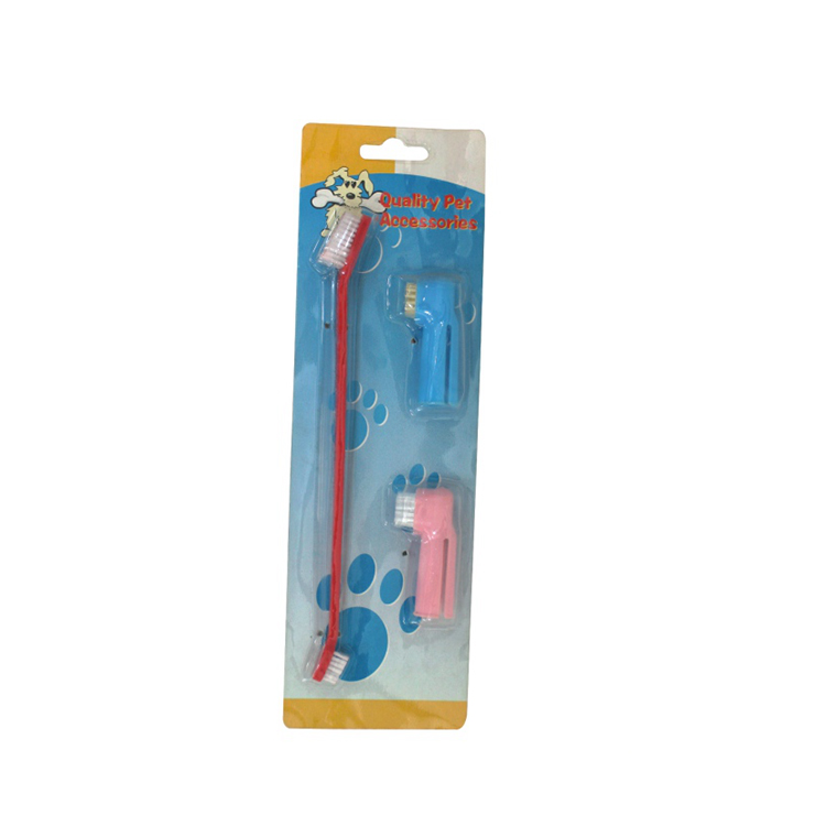 Direct Supplier Plastic Pet Tooth Brush For Dog Toothbrush Set