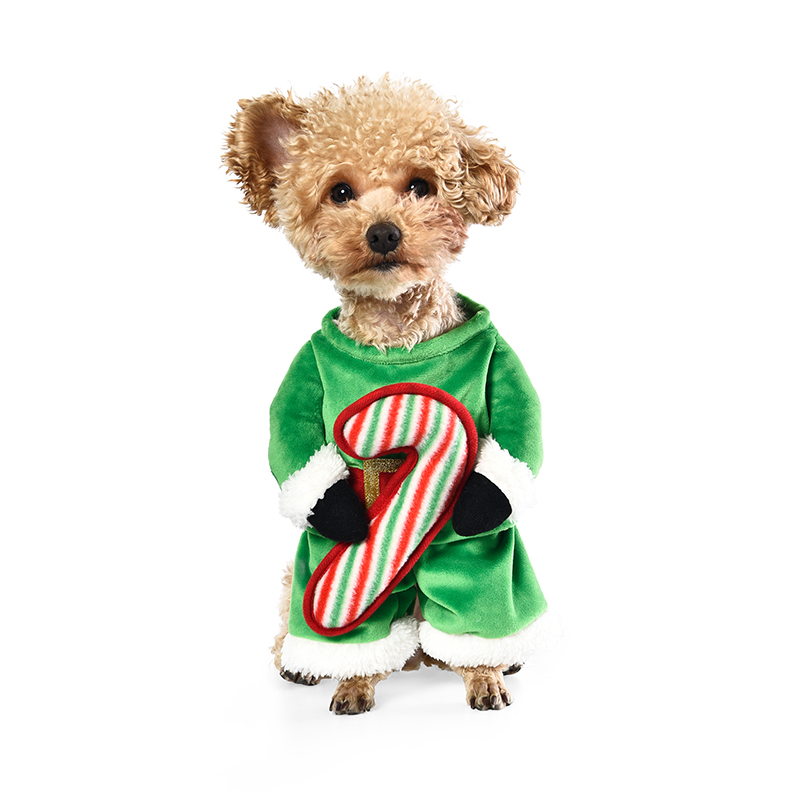 Hot Selling Wholesale Dog Christmas Puppy Pet Clothes Plush Party Dog Winter Outfits Coats