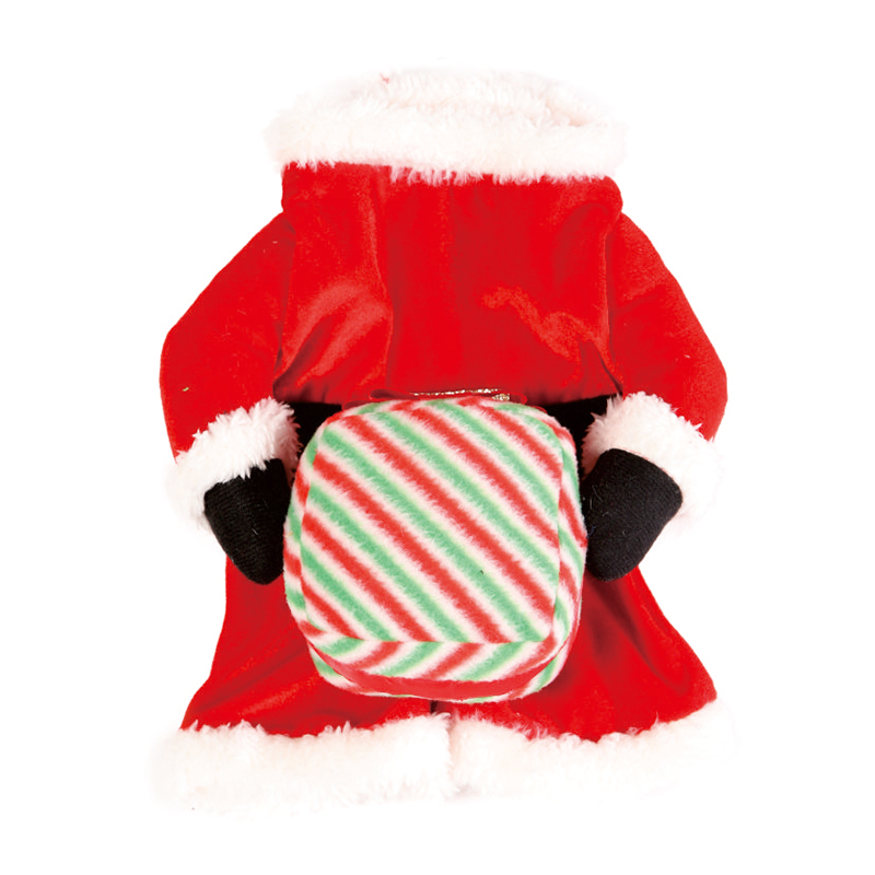 New Design Friendly Christmas Dog Outfits Puppy Pet Clothes Winter Coat Warm Reversible Dog Jacket