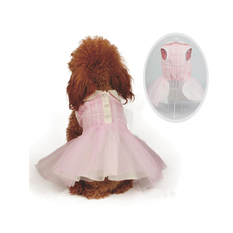 Favorable Price High Quality Blue Yellow Pink Cute Fashion Style Costumes Pet Dog Clothes