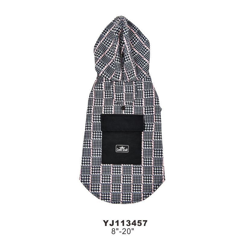 Wholesale Classic Polyester Pet Dog Rain Coat Jacket With Foldable Waterproof Dog Rain