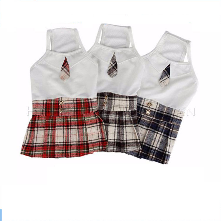 Petstar Dog Costumes Puppy Cotton Vest Pet T-shirt Pet Cat Clothes School Uniforms