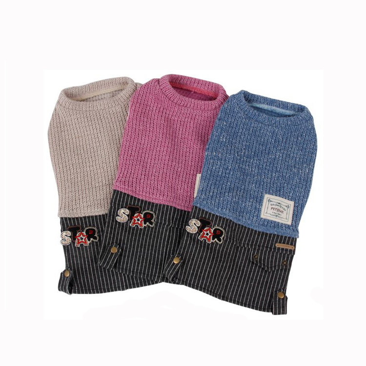 Wholesale Dog Clothes Bales Designer Sweater Dog Clothes Pet Apparel Manufacturer