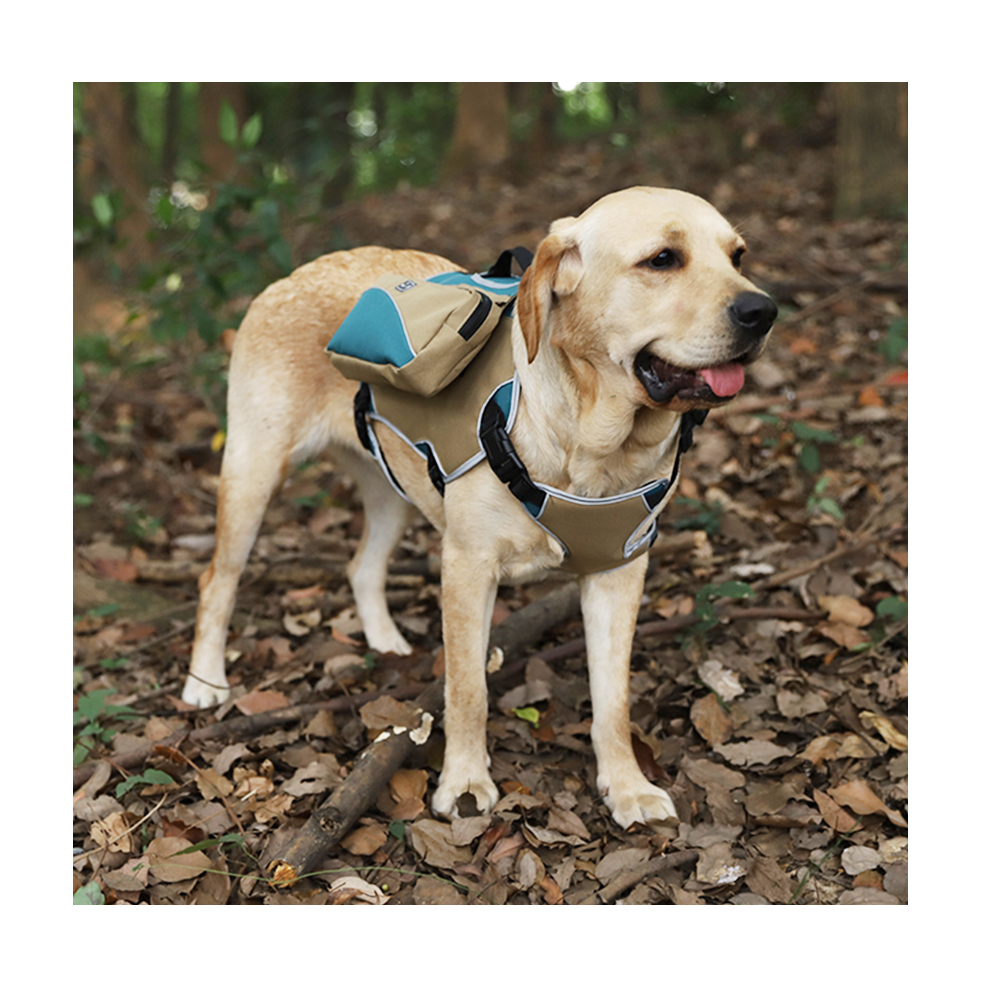 High Quality Pets Dog Saddle Bag Dog Harness Pocket Pet Bags Combo Lightweight Travel Back Pack Dog Harness