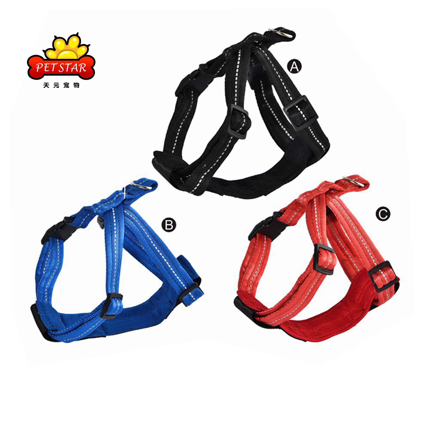 Luxury Custom Logo Outdoor Adjustable Popular Custom Pets Dog Harness