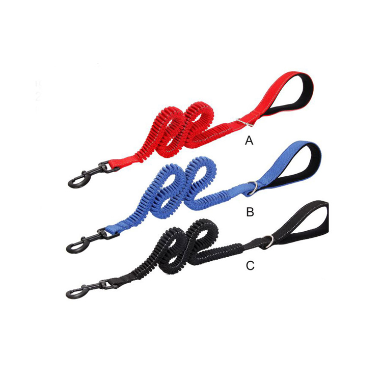 Soft And Sturdy Promotion Price Inventory Nylon Retractable Pet Bungee Collars Leashes