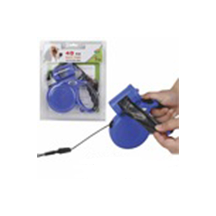 5m Rope Retractable Dog Leash With Poop Bag