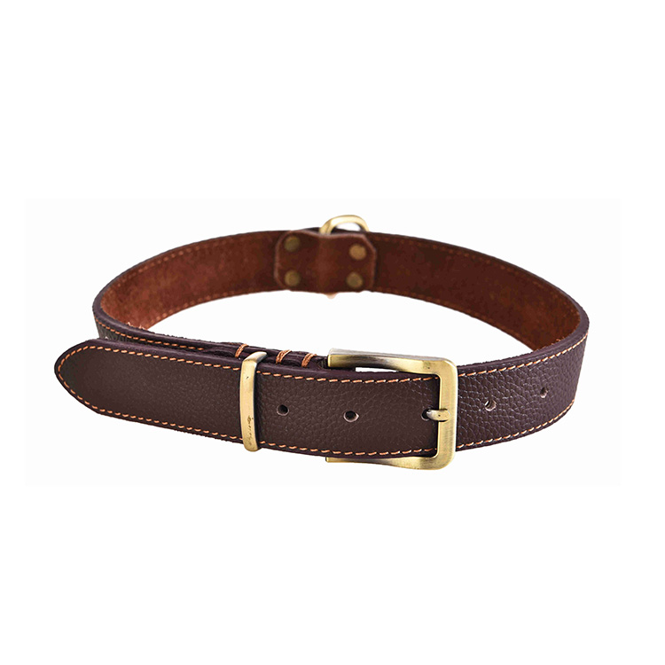 Factory Wholesale Custom Pet Supplies Comfort Luxury Dog Collar Leather