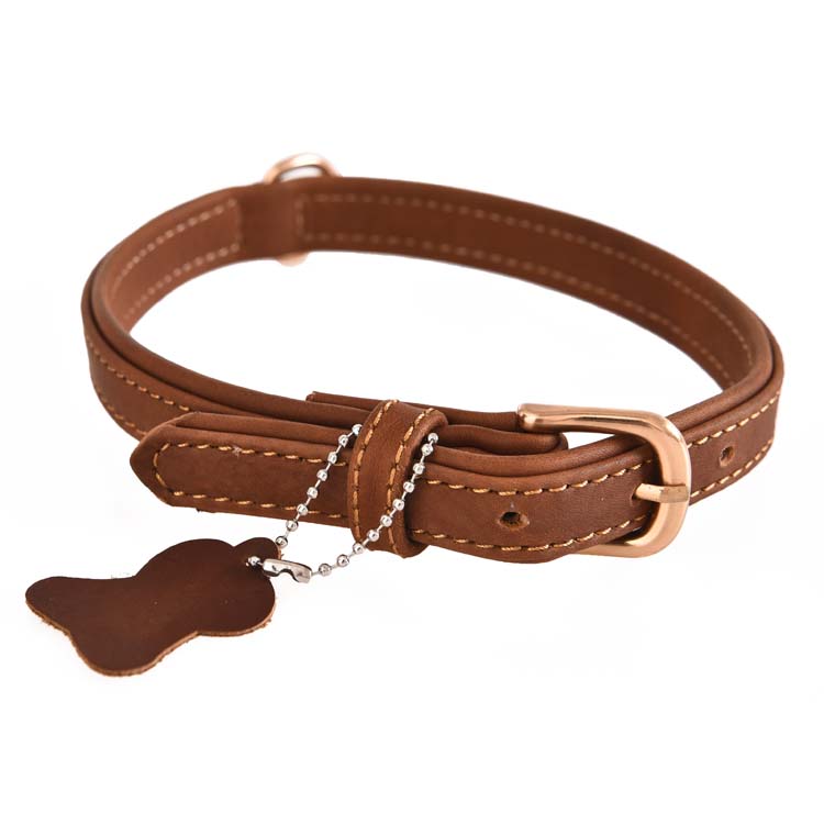 Professional Factory Safety Fancy Luxury Leather Pet Dog Training Collar